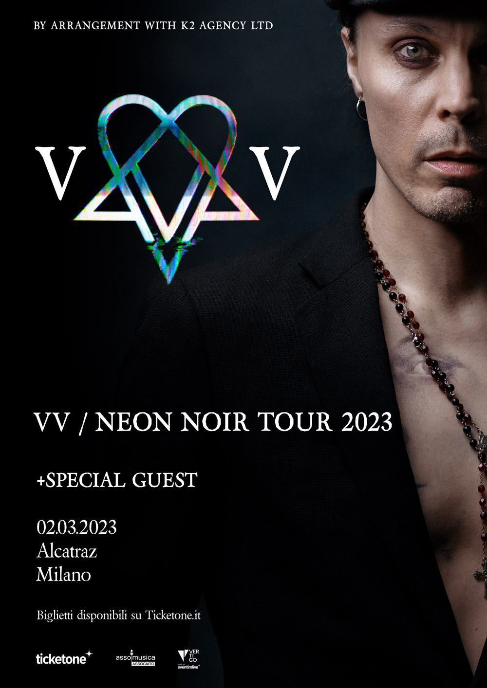 VILLE VALO Neon Noir Tour Vertigo Concerti