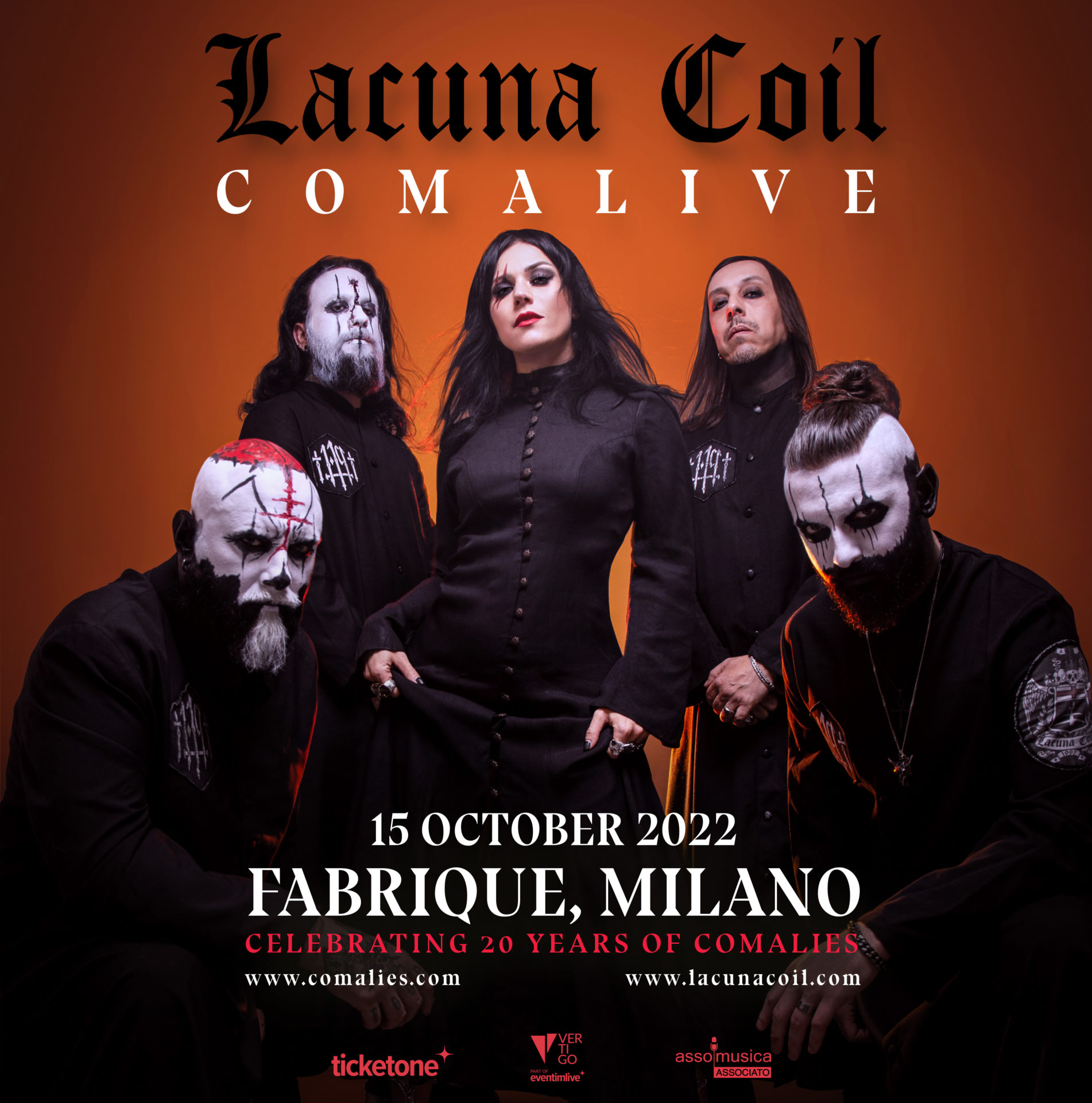 LACUNA COIL: una data speciale per il ventennale di COMALIES
