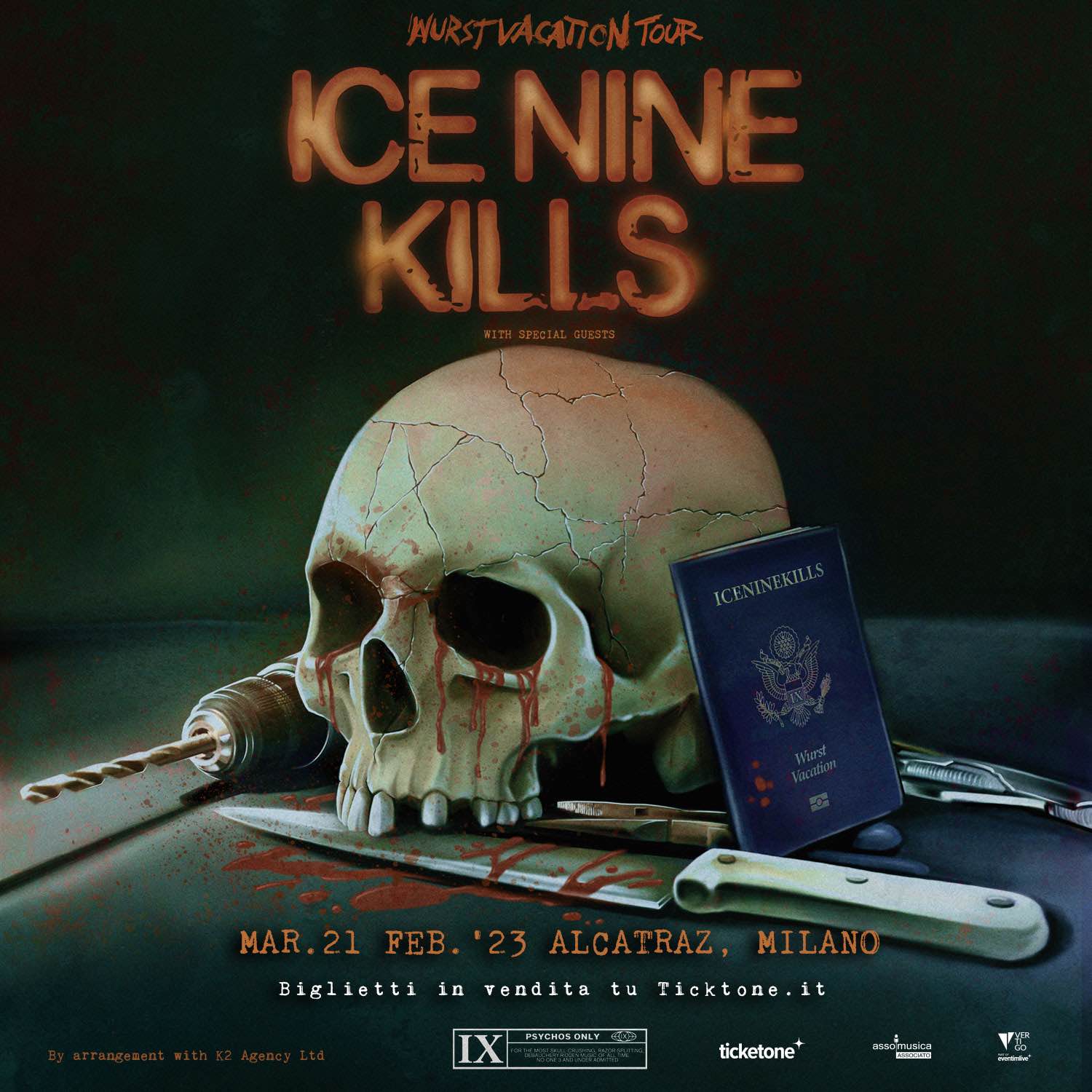 ICE NINE KILLS: annunciano un concerto a Milano nel 2023