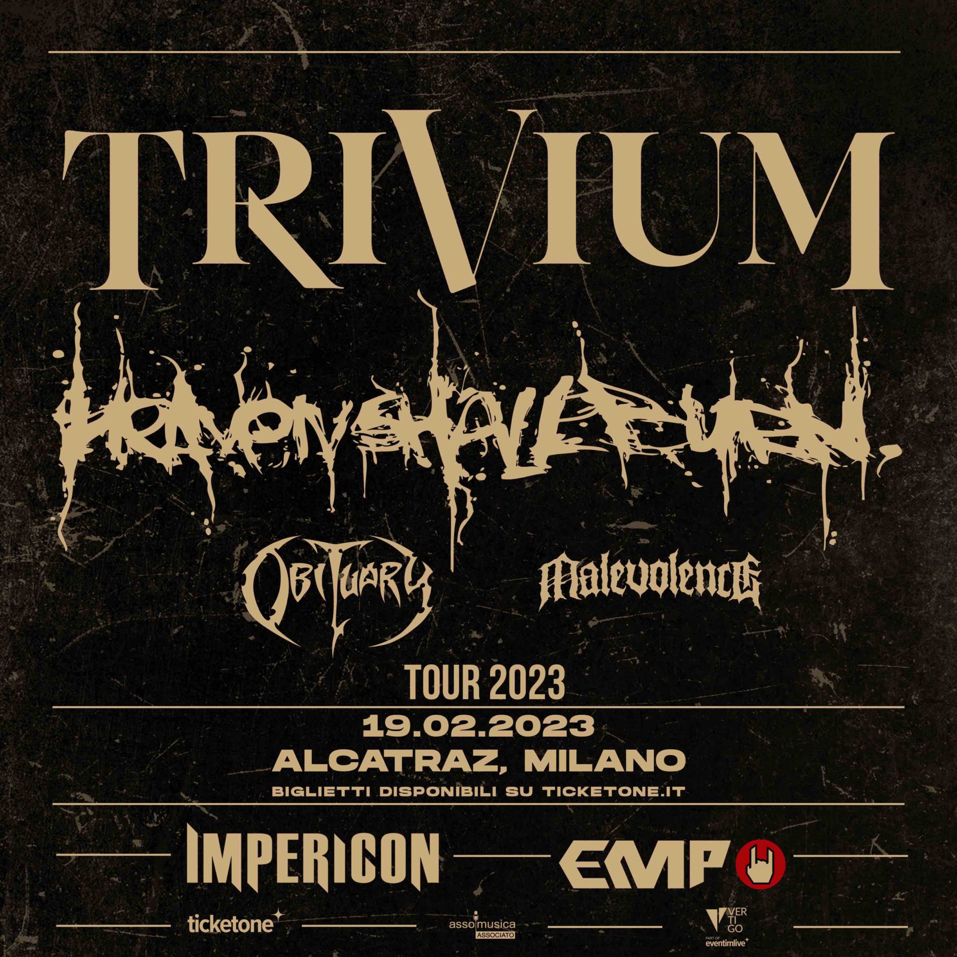 TRIVIUM & HEAVEN SHALL BURN: si aggiungono OBITUARY e MALEVOLENCE