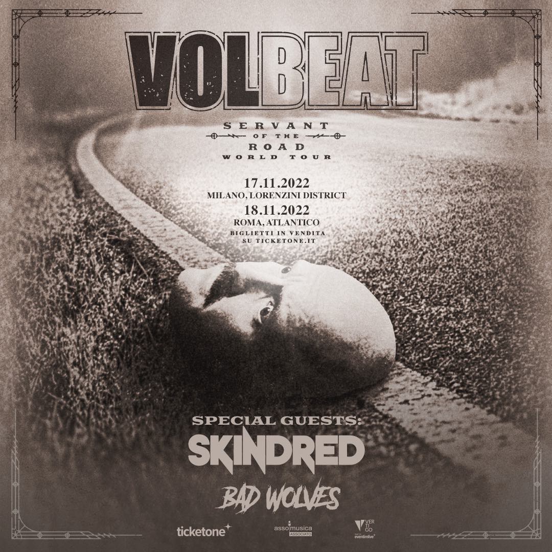 VOLBEAT: due concerti in Italia a novembre