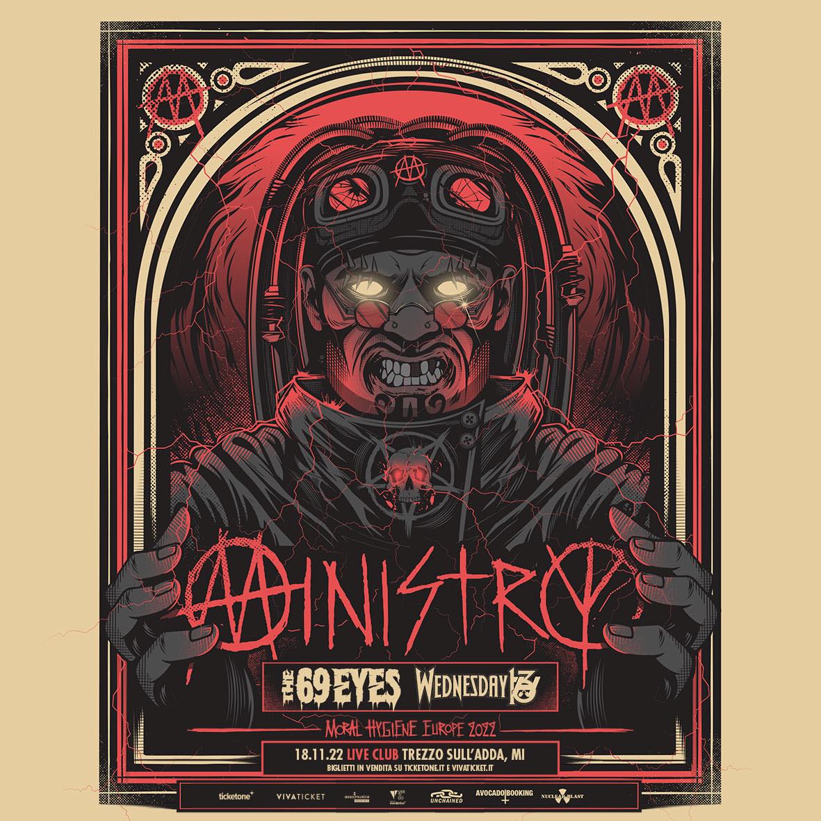MINISTRY: la data si terrà al Live Club di Trezzo sull’Adda