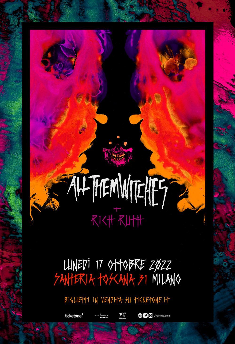 ALL THEM WITCHES Tour Vertigo Concerti