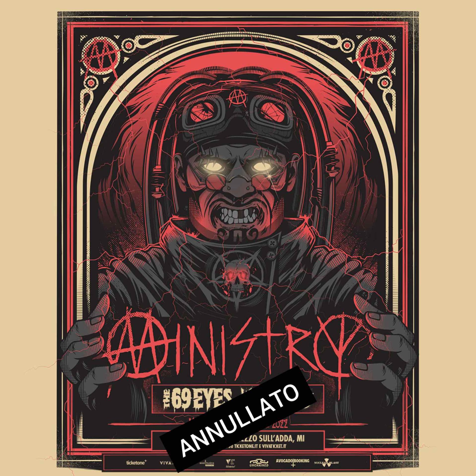 MINISTRY: il tour europeo è cancellato