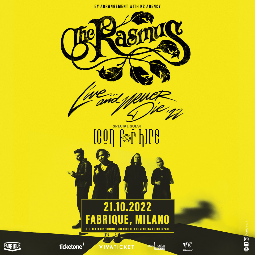 THE RASMUS: Icon for Hire apriranno il concerto di Milano