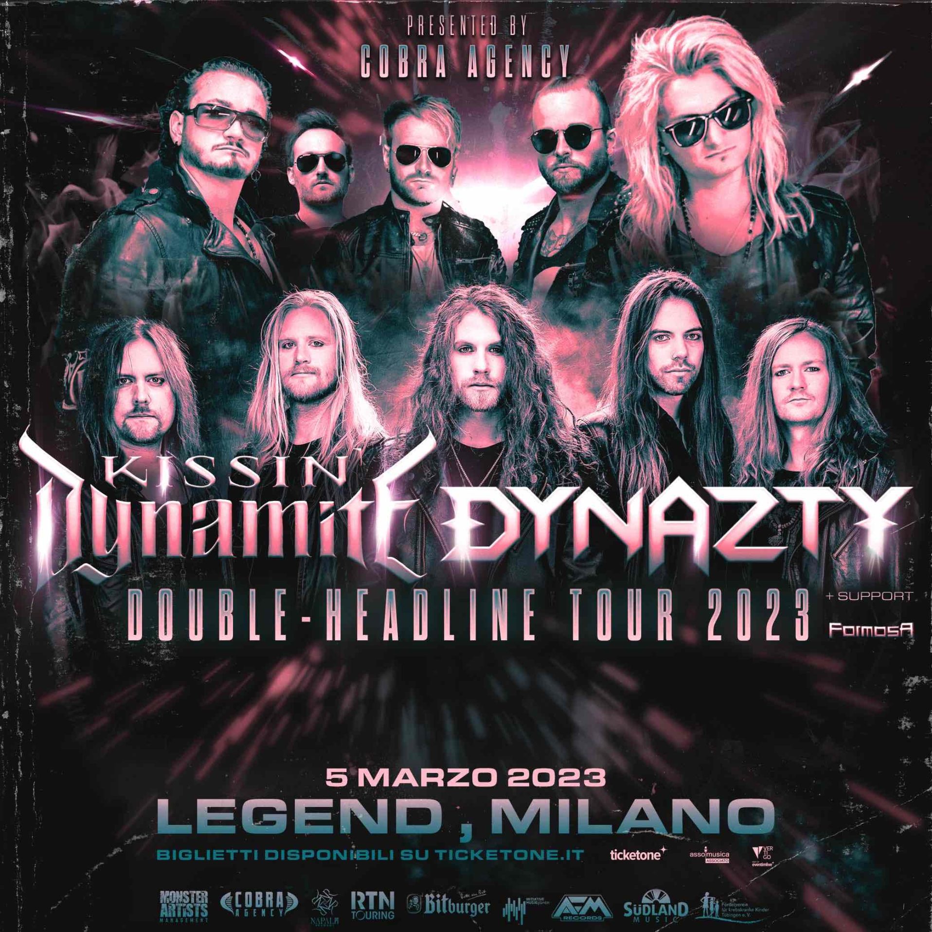 KISSIN’ DYNAMITE e DYNAZTY: una data a Milano nel 2023