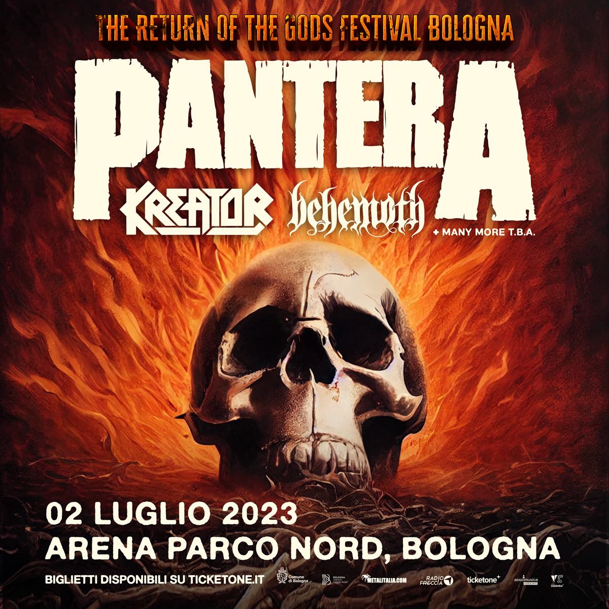PANTERA: confermati KREATOR e BEHEMOTH per The Return Of The Gods-Bologna