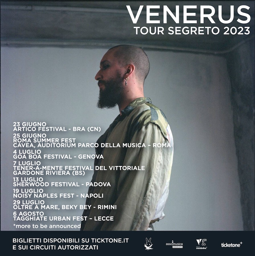 VENERUS: le date del Tour Segreto 2023