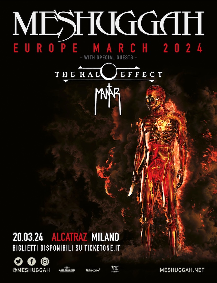 MESHUGGAH Tour 2024 Vertigo Concerti