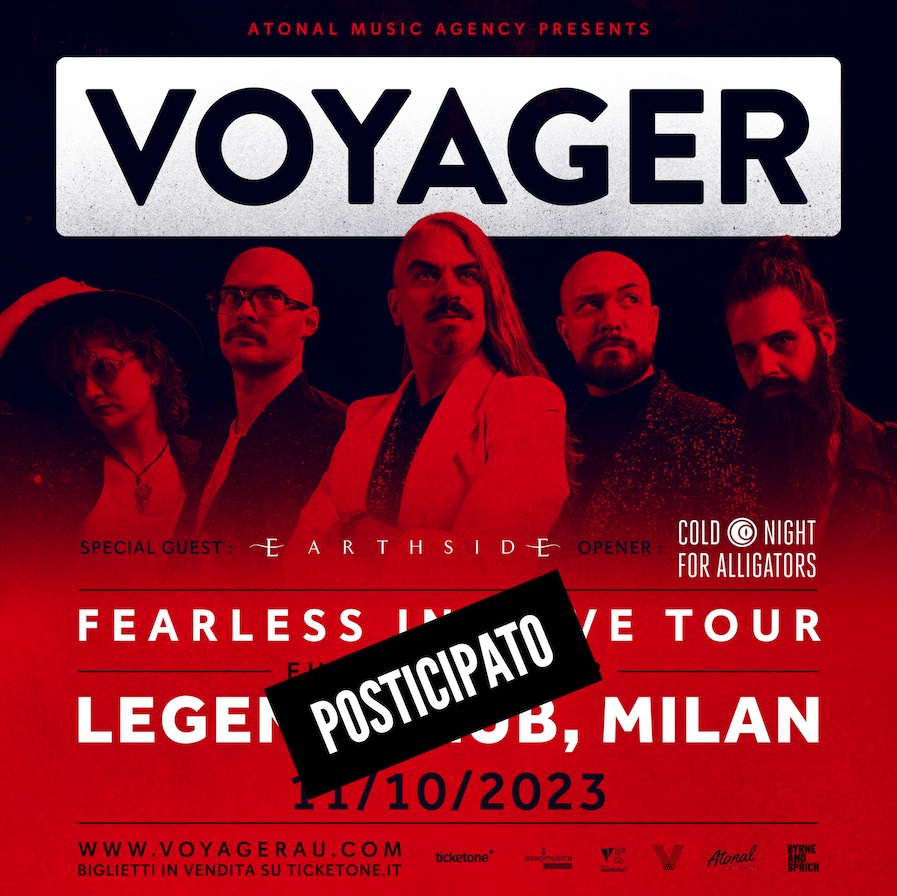 VOYAGER: il tour europeo è posticipato per motivi di salute