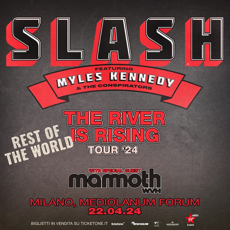 SLASH Feat. Myles Kennedy & The Conspirators: una data a Milano nel 2024