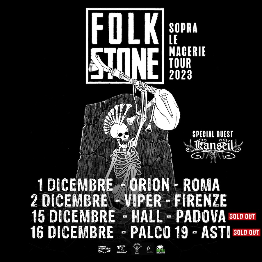 FOLKSTONE: la data di Padova è sold out. Gli orari di tutti gli show