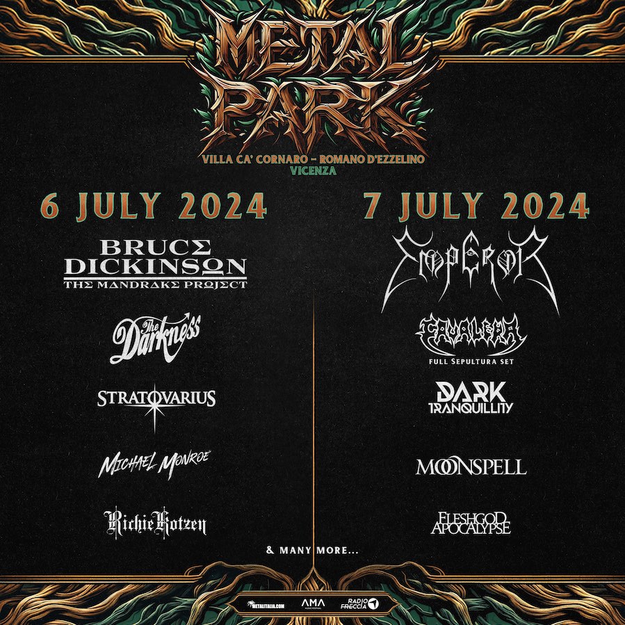 BRUCE DICKINSON ed EMPEROR: headliner di Metal Park 2024