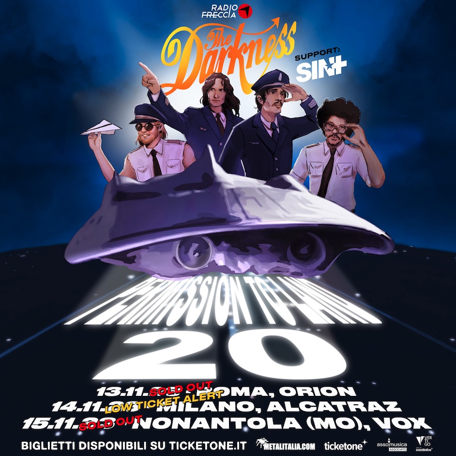 THE DARKNESS: tutto esaurito per i concerti a Ciampino e Nonantola