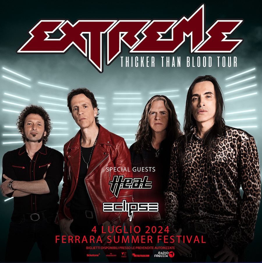 EXTREME: una data al Ferrara Summer Festival con H.E.A.T ed ECLIPSE